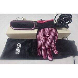 TYMO Ring Hair Straightening Brush Hair Straightener Comb Black In Box